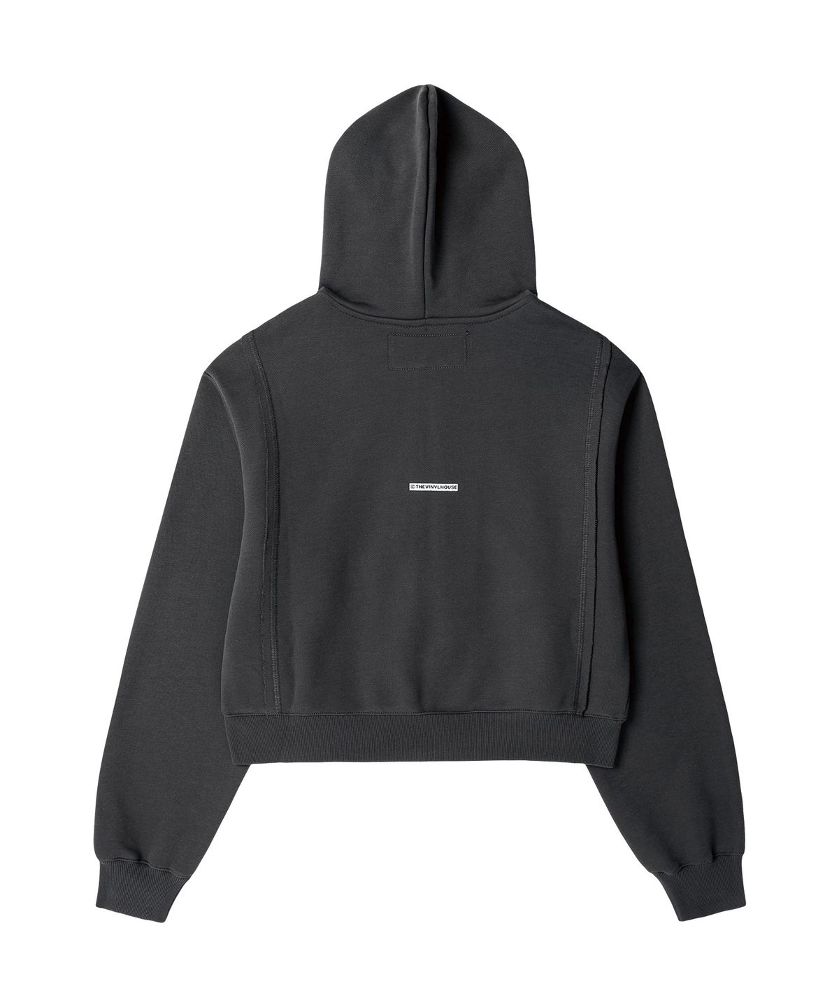 더바이닐하우스(THEVINYLHOUSE) STUDDED FULL ZIP-UP HOODIE (W) CHARCOAL