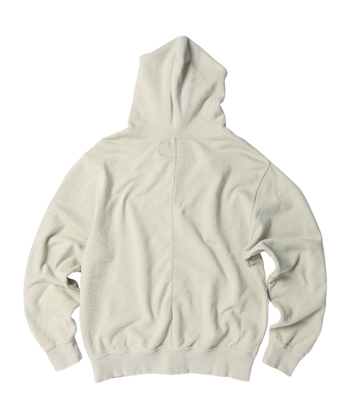 더바이닐하우스(THEVINYLHOUSE) BUTTON WASHED HOODIE ZIP-UP BEIGE