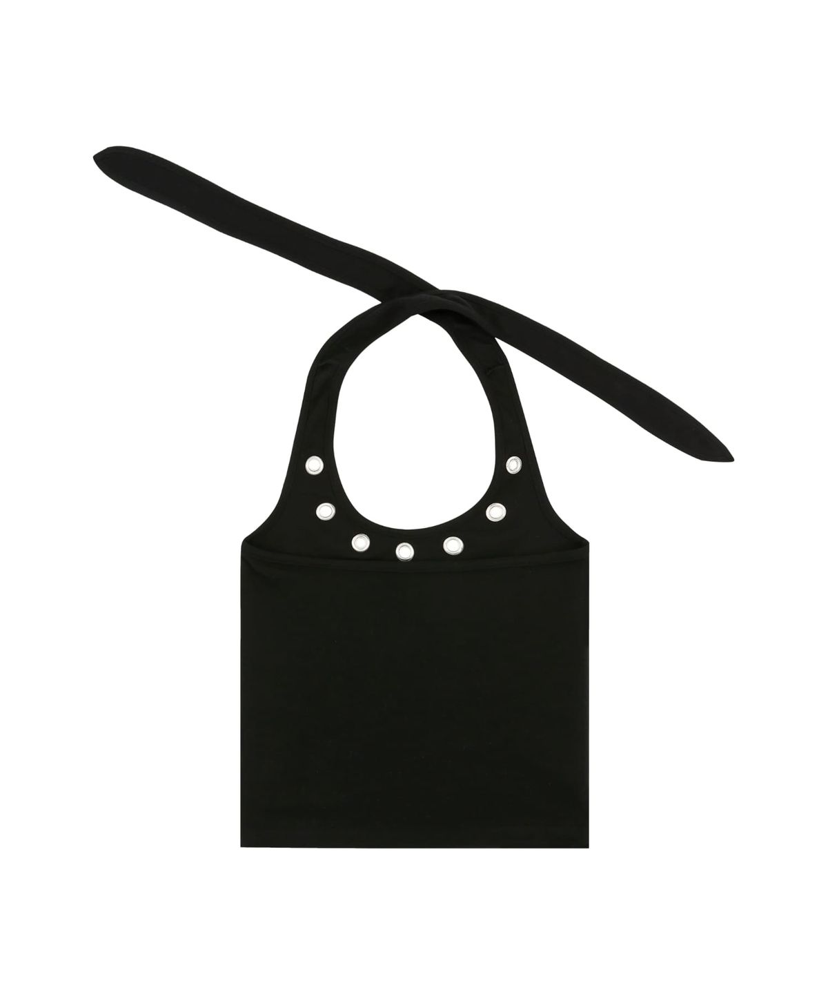 알디유(ALDIYOUU) Eyelet Halterneck Sleeveless - Black 