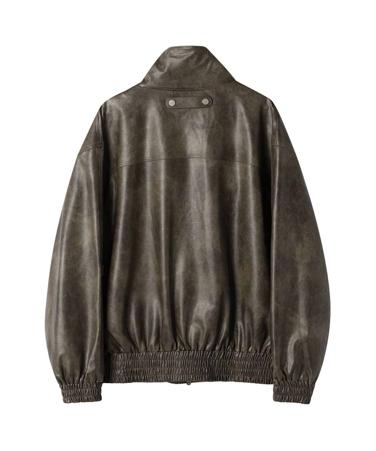 더바이닐하우스(THEVINYLHOUSE) RUGGED LEATHER JACKET BROWN