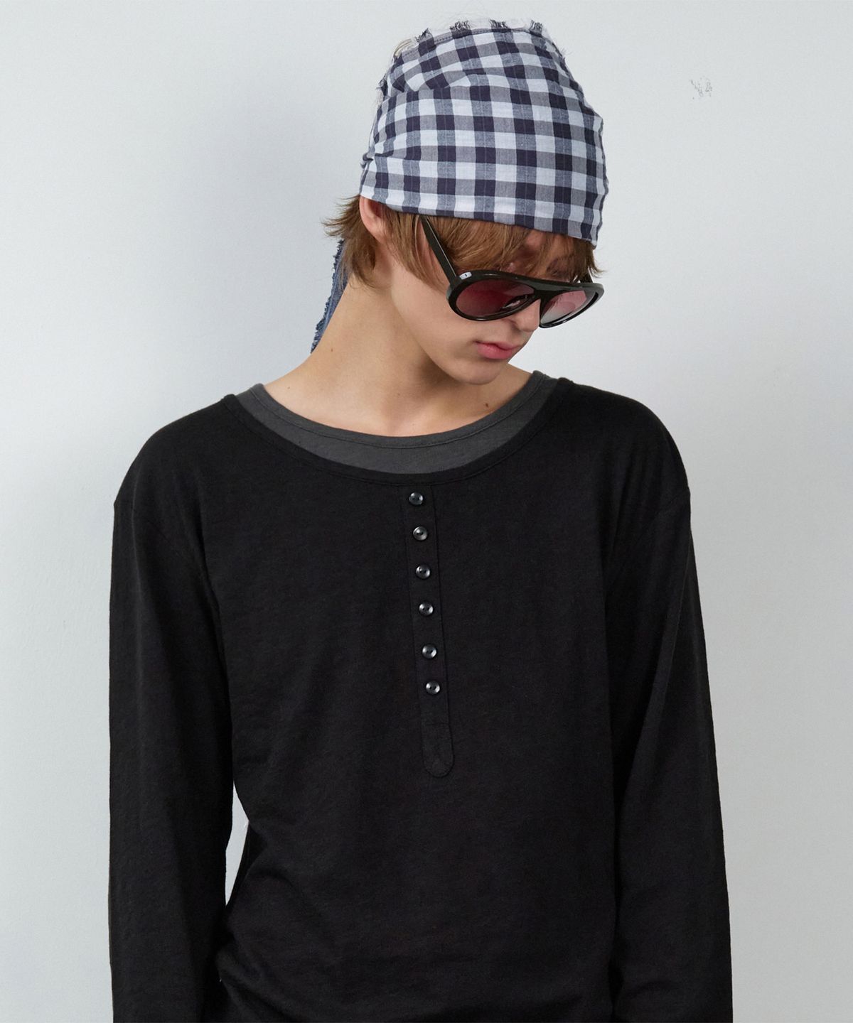 더바이닐하우스(THEVINYLHOUSE) FRINGE MULTI SCARF BLUE