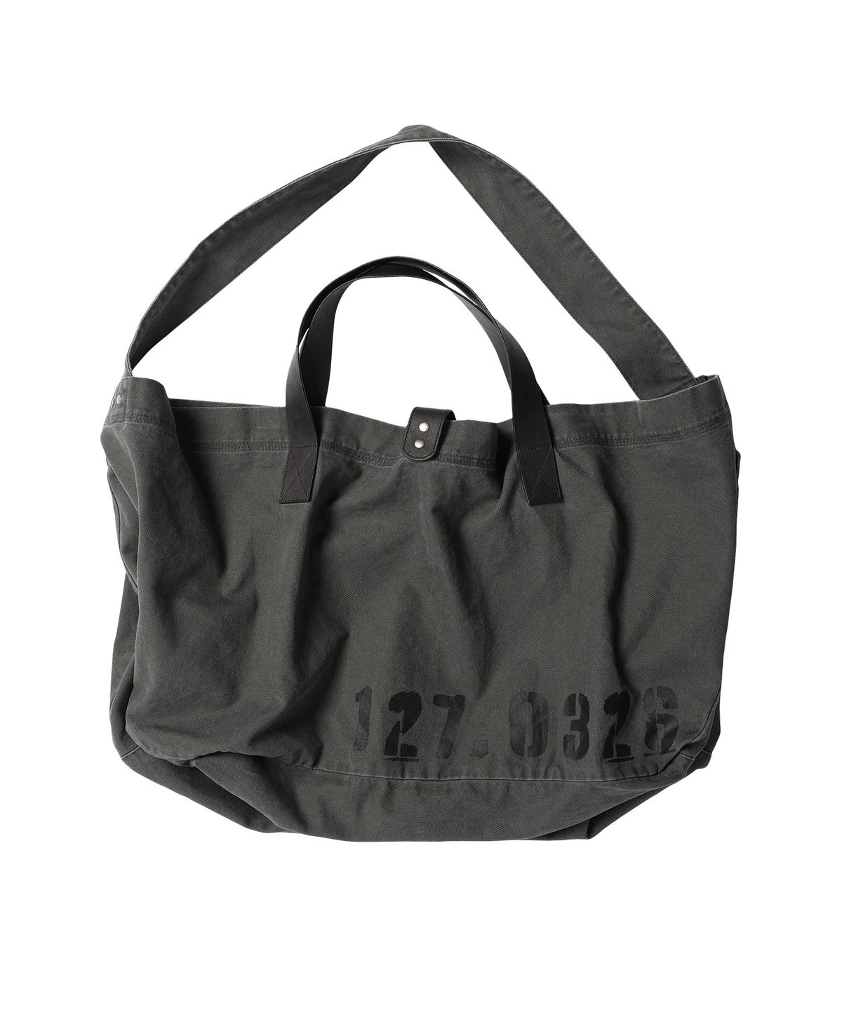 더바이닐하우스(THEVINYLHOUSE) SADDLE BIG BAG CHARCOAL