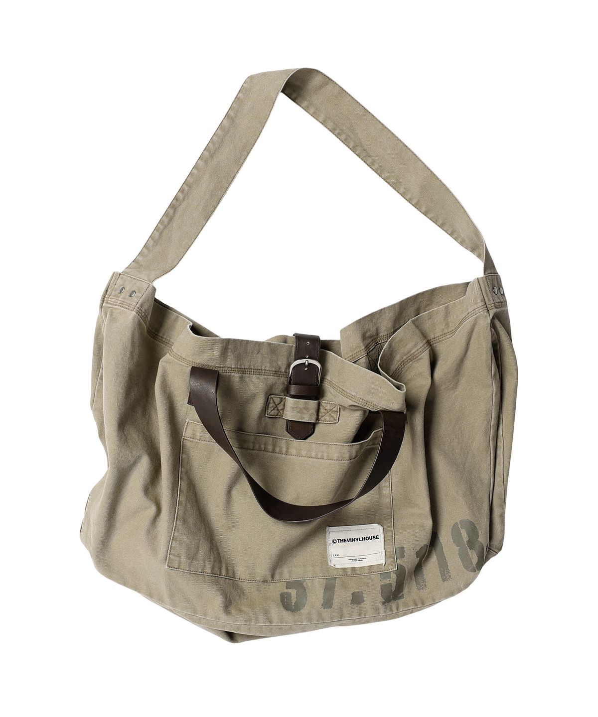 더바이닐하우스(THEVINYLHOUSE) SADDLE BIG BAG BROWN