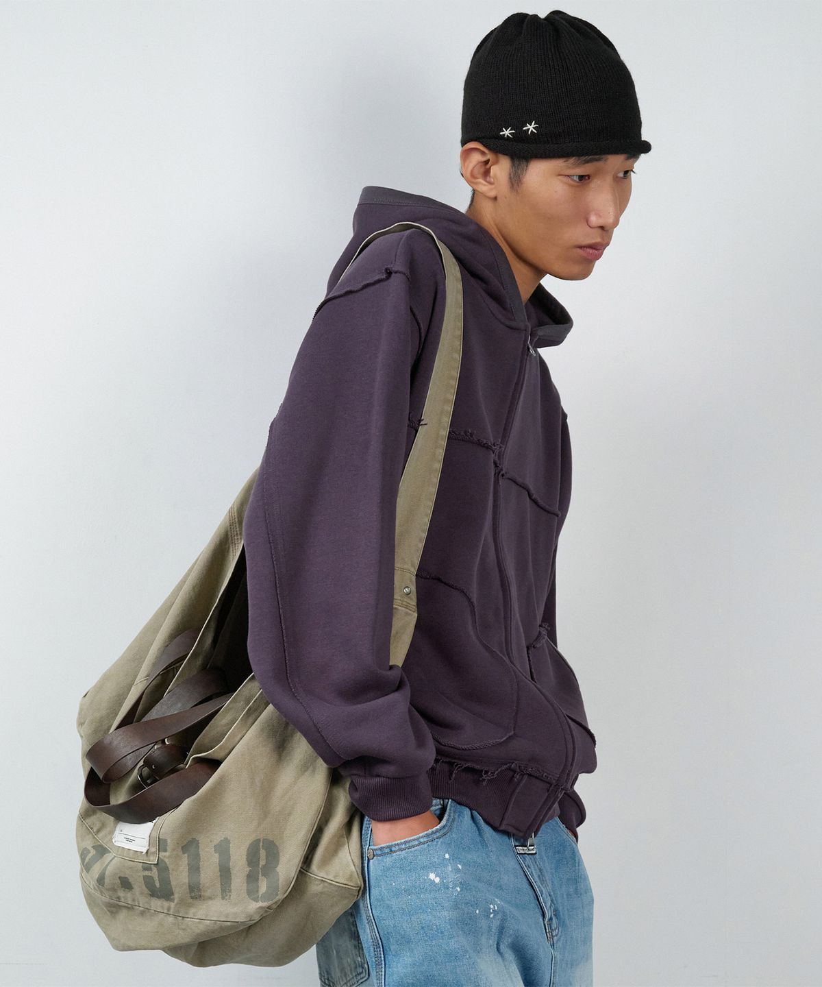 더바이닐하우스(THEVINYLHOUSE) SADDLE BIG BAG BROWN