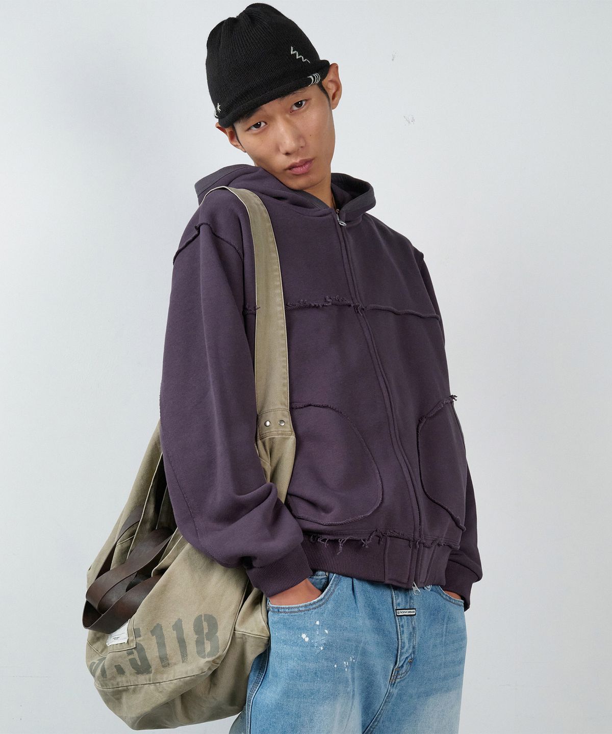 더바이닐하우스(THEVINYLHOUSE) SADDLE BIG BAG BROWN