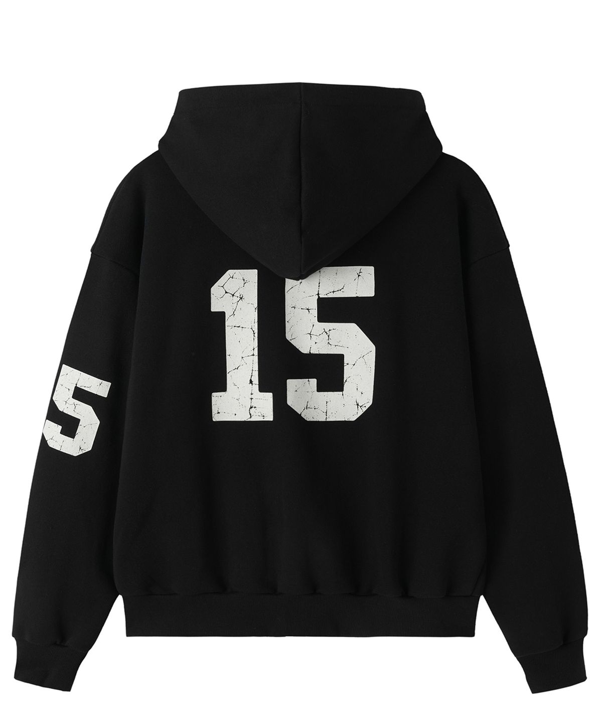 오픈야드(오와이)(OPENYARD(OY)) VARSITY HORSE HOODIE ZIP UP - BLACK