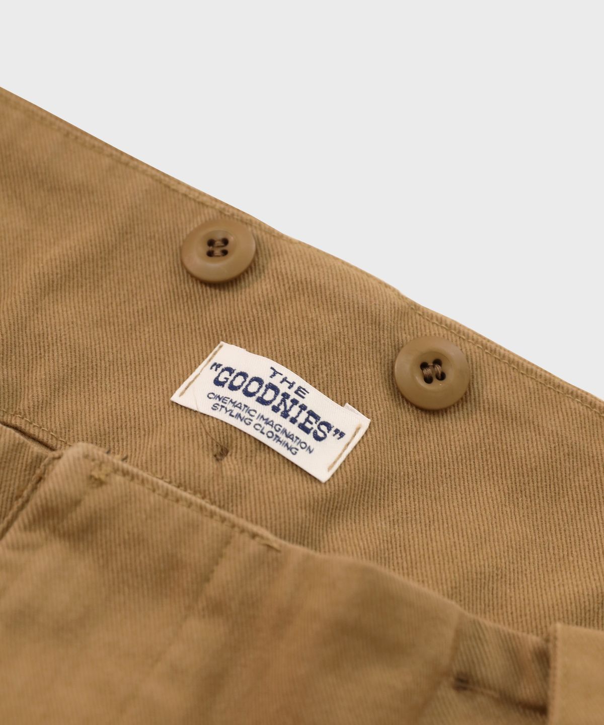 굿니스(GOODNIES) 50s British Army Trousers. Khaki Sand