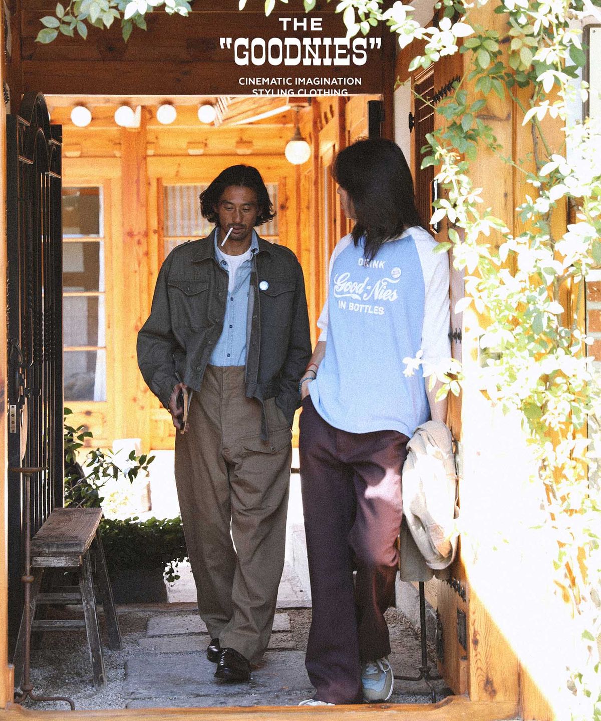 굿니스(GOODNIES) 50s British Army Trousers. Khaki Sand