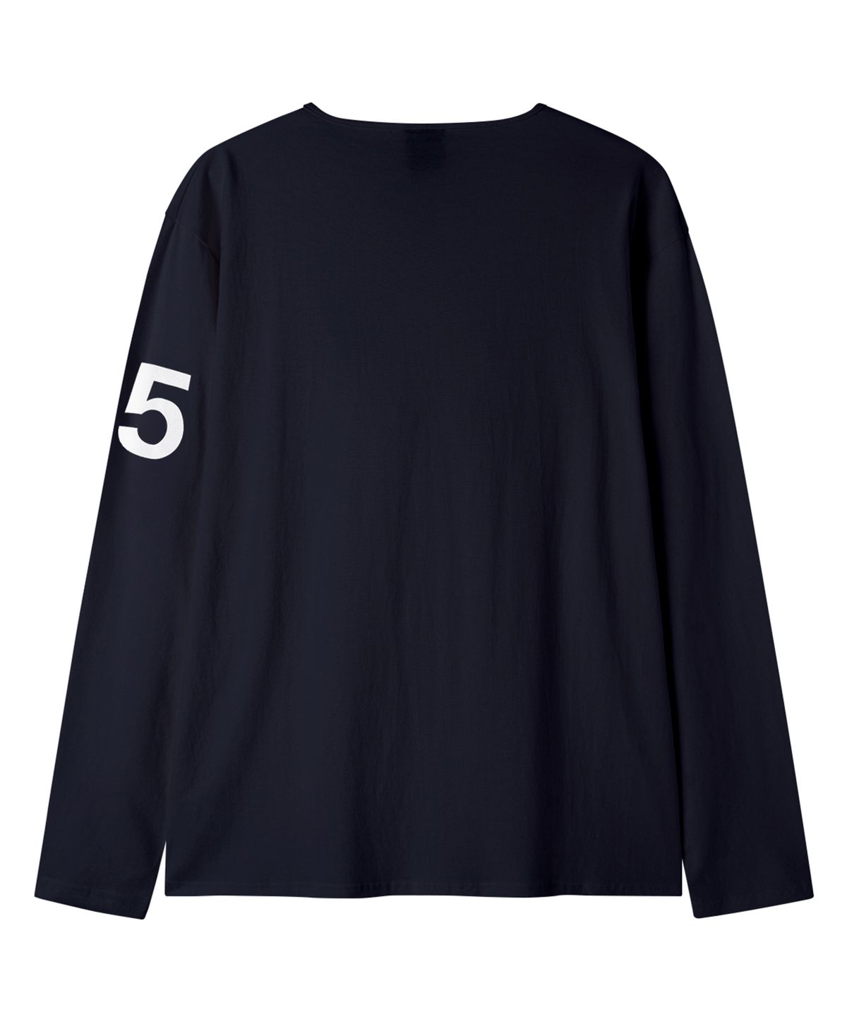오픈야드(오와이)(OPENYARD(OY)) SLIT NECK HORSE L/S TEE - NAVY