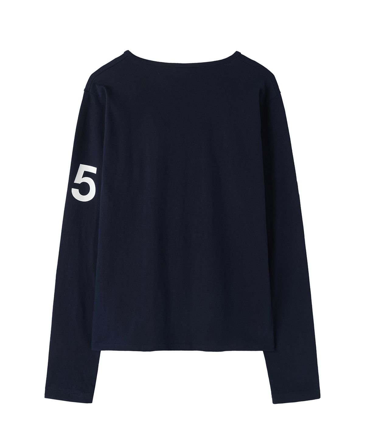 오픈야드(오와이)(OPENYARD(OY)) SLIT NECK HORSE L/S TEE - NAVY