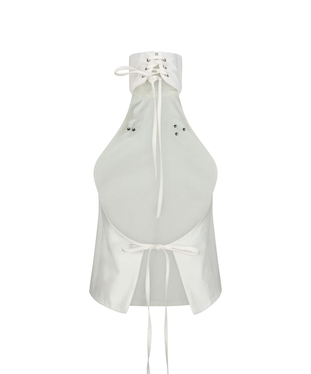 알디유(ALDIYOUU) Buckle Halterneck - White 