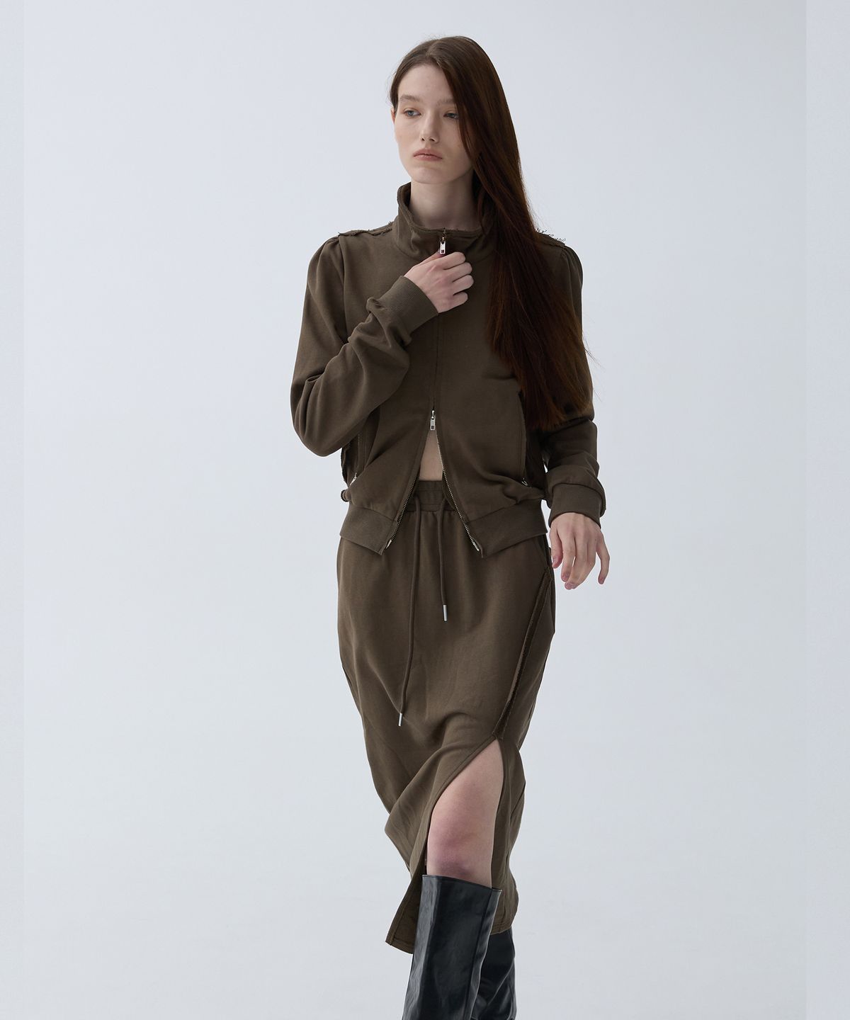 아크무어(ARCMOOR) 어반 집업 스토리지 룩 [Light Brown]