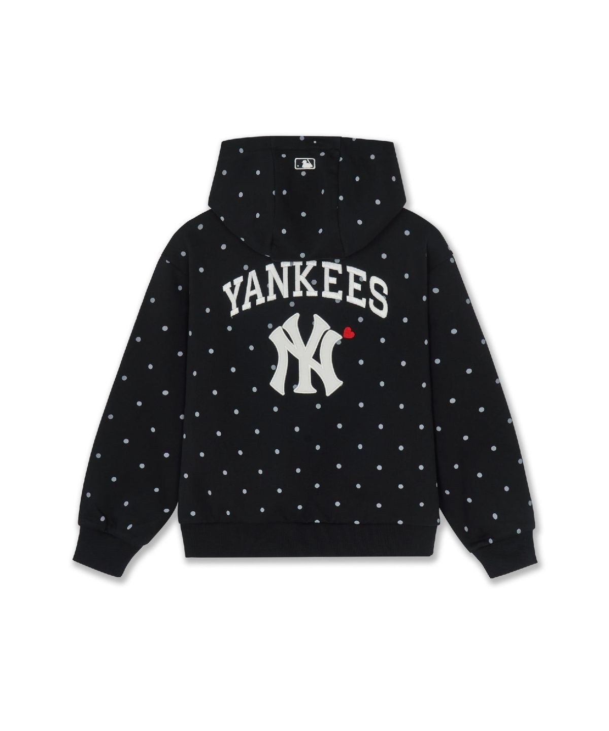 엠엘비 키즈(MLB KIDS) 스포티브 걸즈 도트 기모 후드집업 NY (Black)