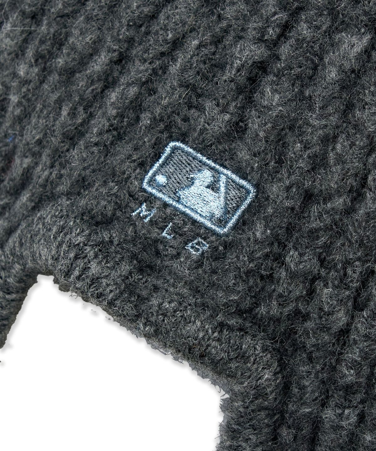 엠엘비 키즈(MLB KIDS) 여아 모헤어 이어플랩 비니 NY (Melange Grey)