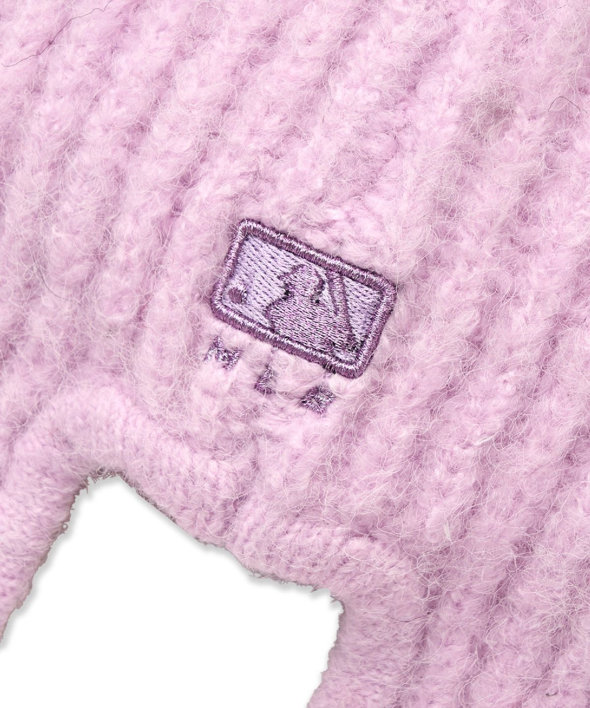 엠엘비 키즈(MLB KIDS) 여아 모헤어 이어플랩 비니 BOS (Lavender)