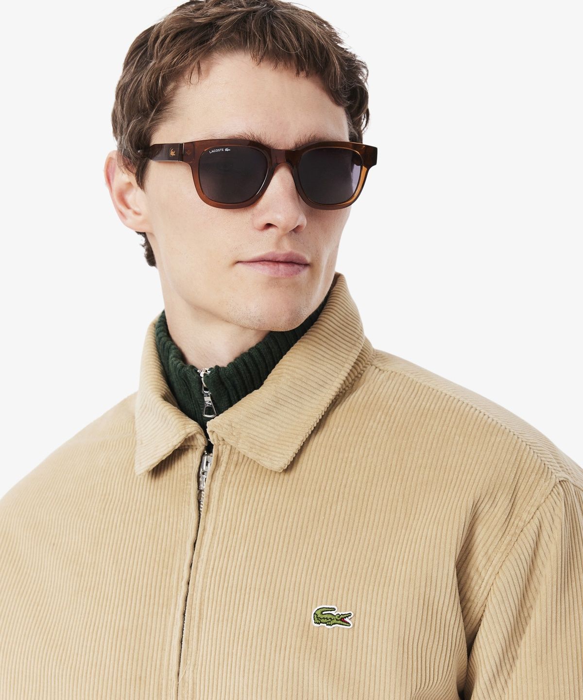 라코스테(LACOSTE) 남성 코듀로이 카라 패딩 붐버 자켓 BH2994-56N 02S