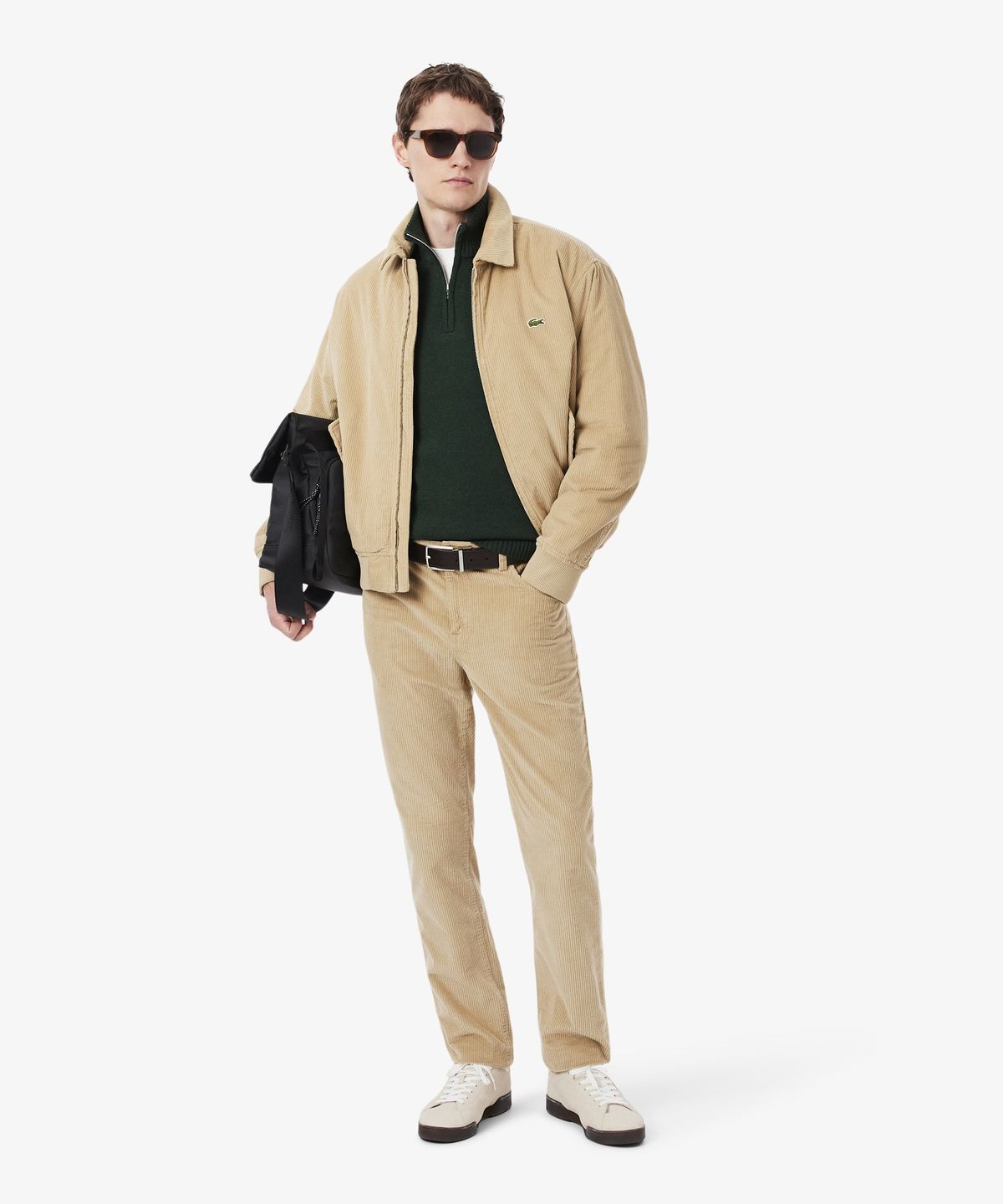 라코스테(LACOSTE) 남성 코듀로이 카라 패딩 붐버 자켓 BH2994-56N 02S