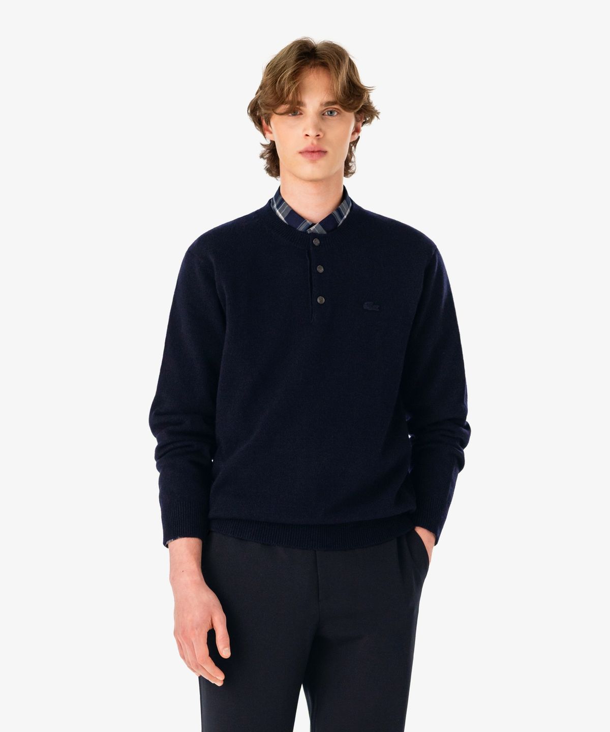 라코스테(LACOSTE) 남성 헨리넥 풀오버 AH761E-56N 166