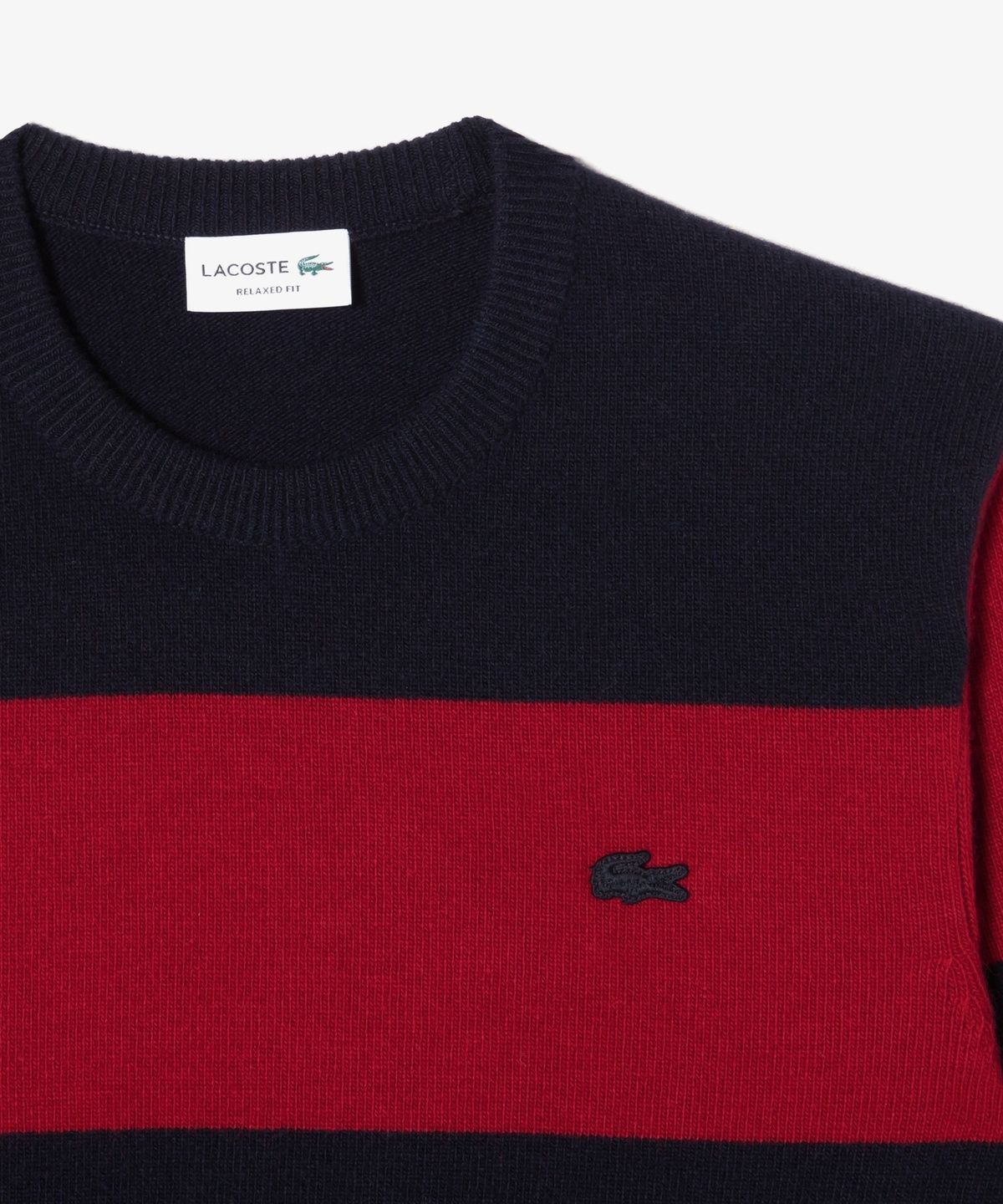 라코스테(LACOSTE) 남성 볼드 스트라이프 크루넥 풀오버 AH916E-56N 240