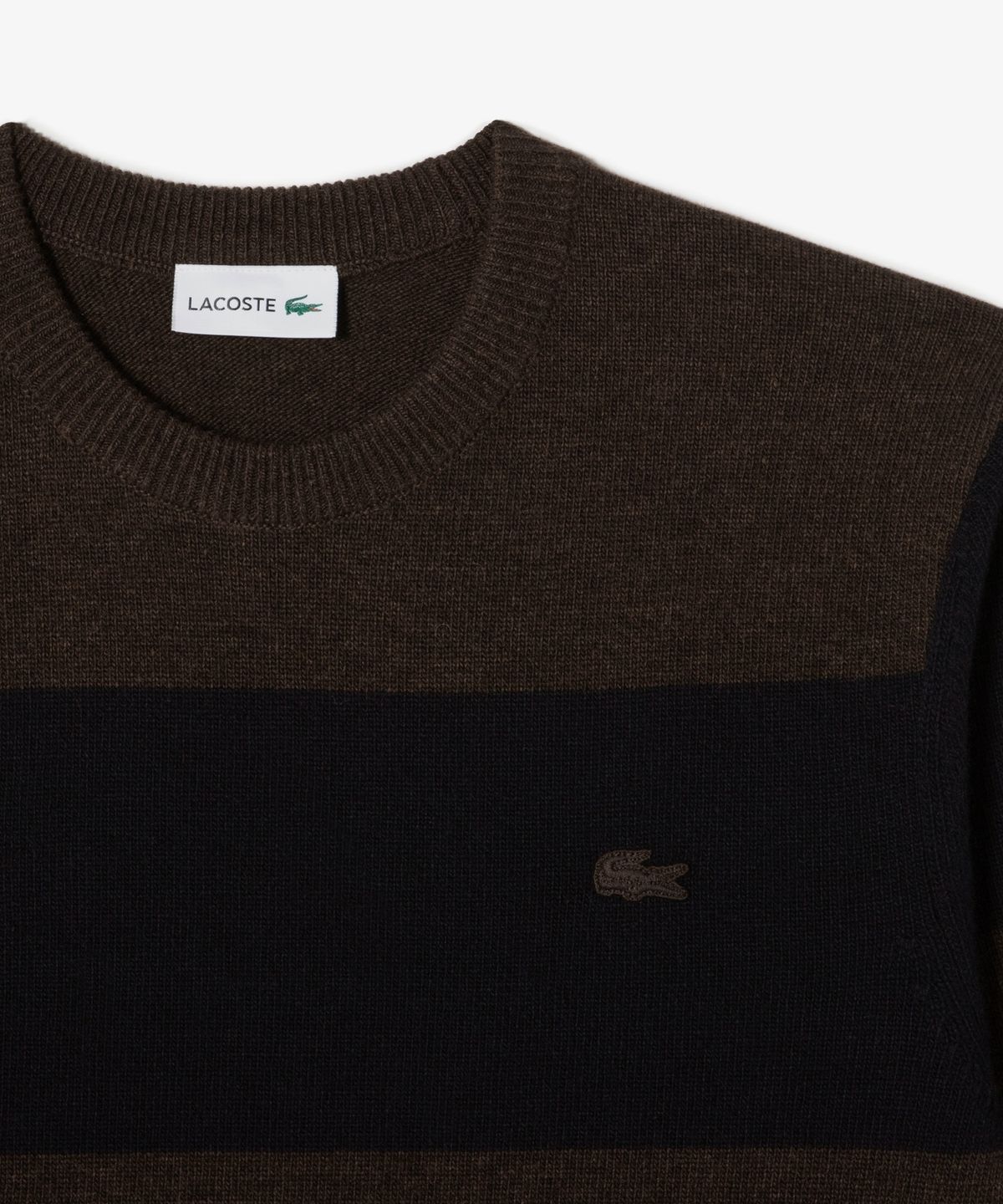 라코스테(LACOSTE) 남성 볼드 스트라이프 크루넥 풀오버 AH916E-56N DPD