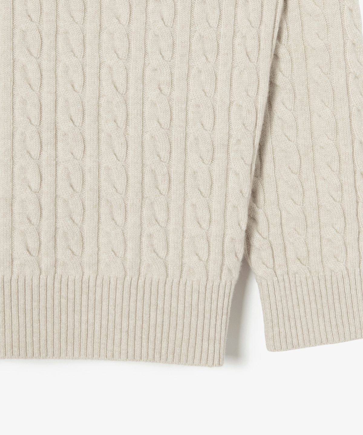라코스테(LACOSTE) 남성 케이블 반집업 풀오버 AH576E-56N XFJ