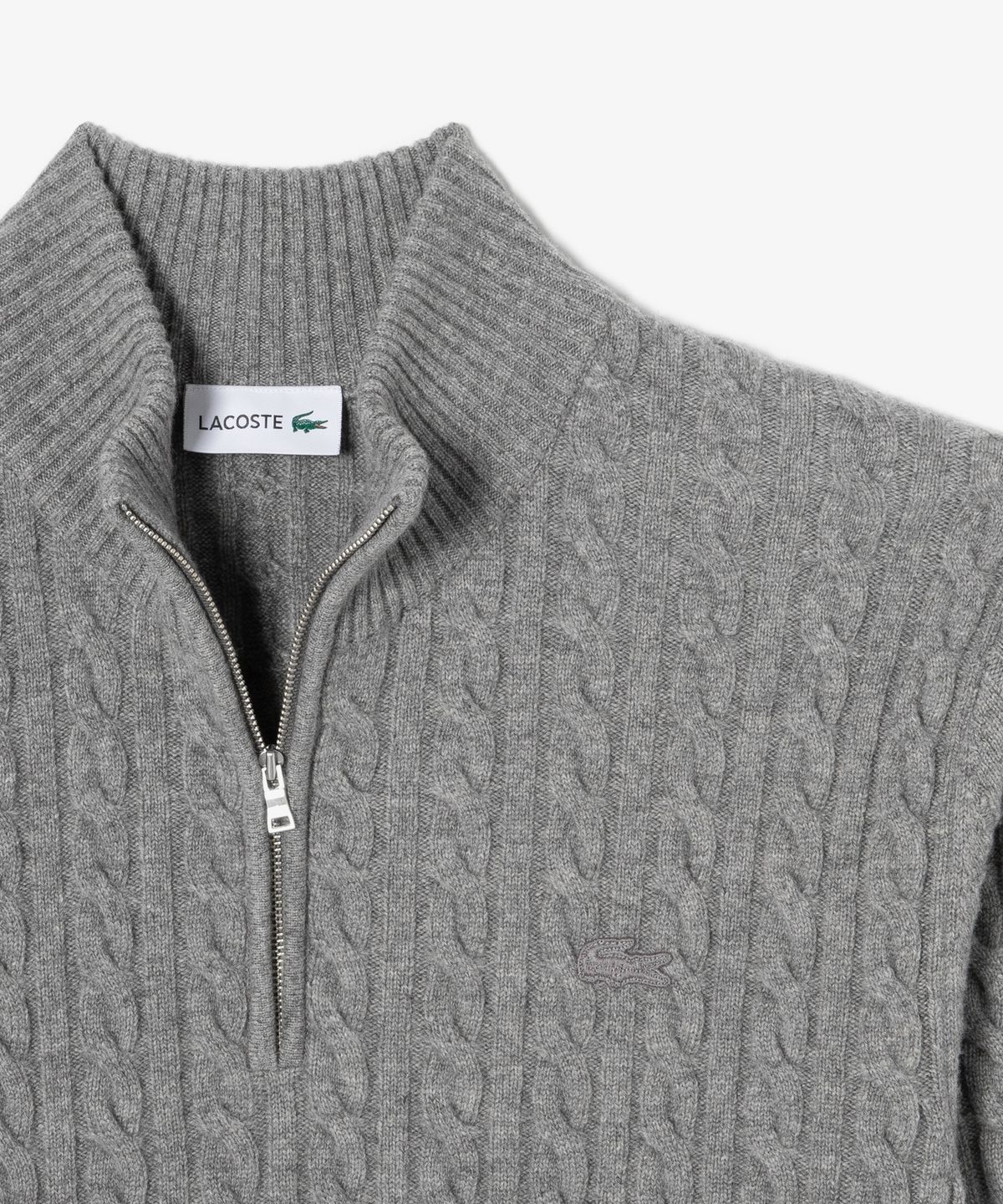 라코스테(LACOSTE) 남성 케이블 반집업 풀오버 AH576E-56N CCA