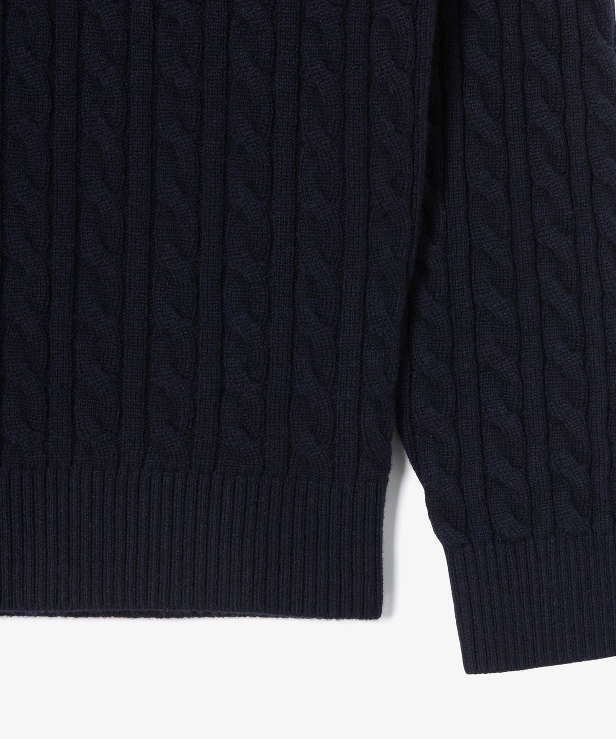 라코스테(LACOSTE) 남성 케이블 반집업 풀오버 AH576E-56N 166
