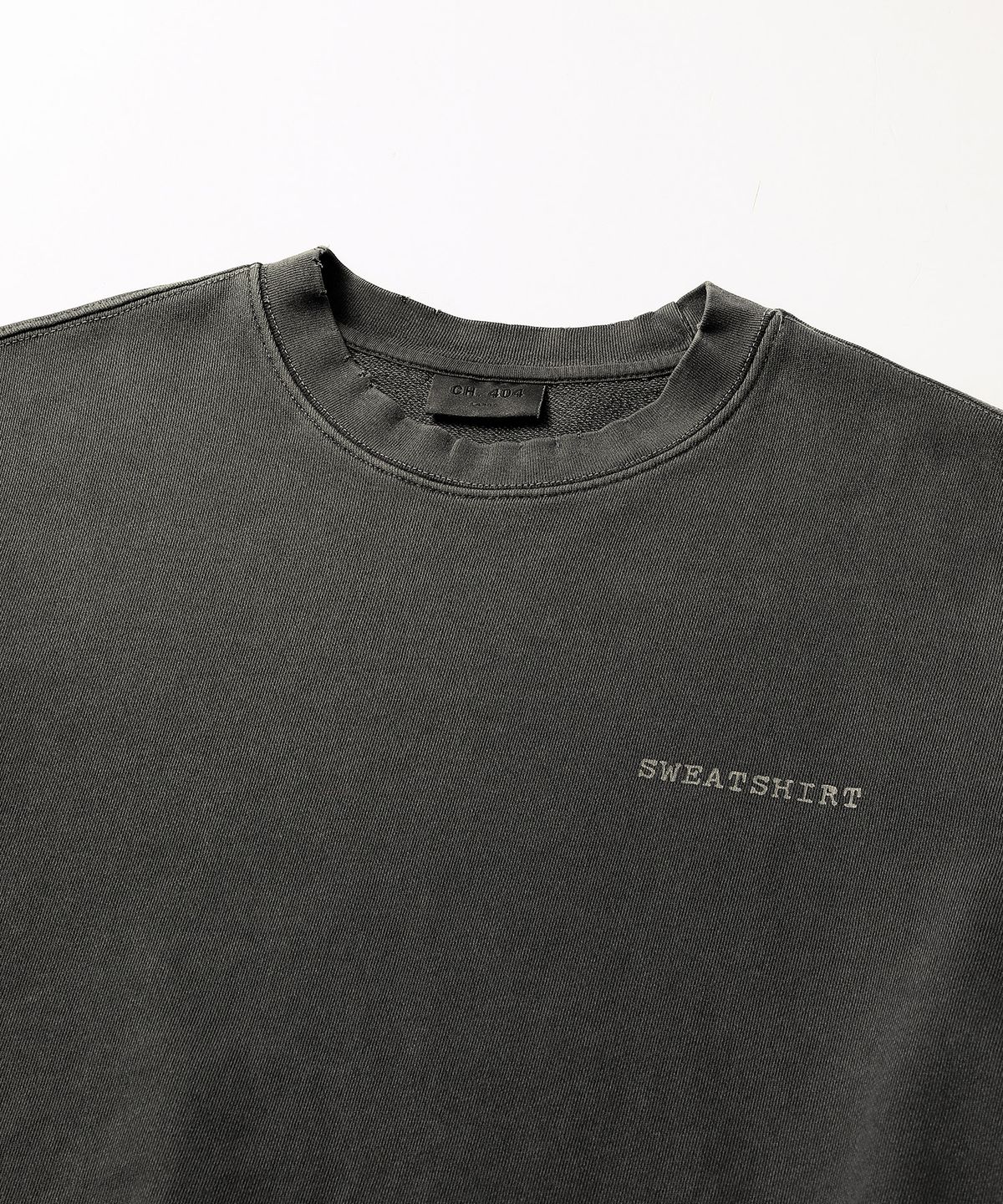 씨에이치사공사(CH.404) INSTRUCTION PIGMENT SWEATSHIRT BLACK