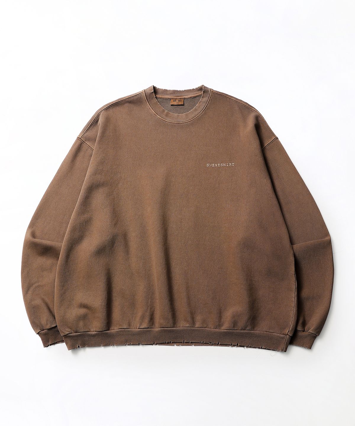 씨에이치사공사(CH.404) INSTRUCTION PIGMENT SWEATSHIRT BROWN