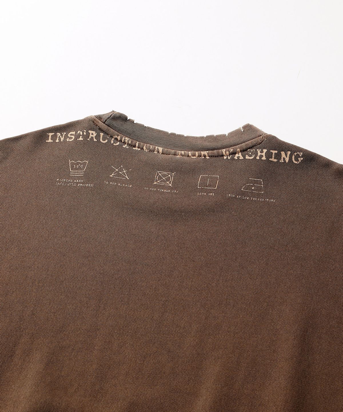 씨에이치사공사(CH.404) INSTRUCTION PIGMENT SWEATSHIRT BROWN