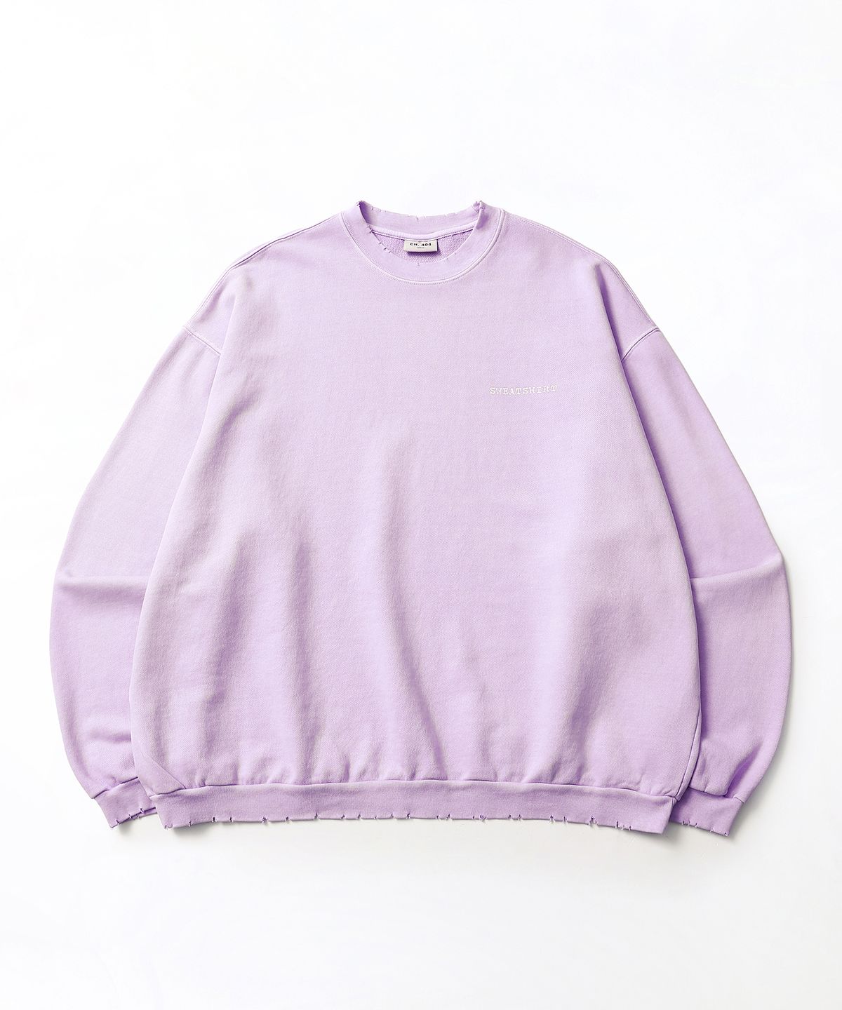 씨에이치사공사(CH.404) INSTRUCTION PIGMENT SWEATSHIRT PURPLE