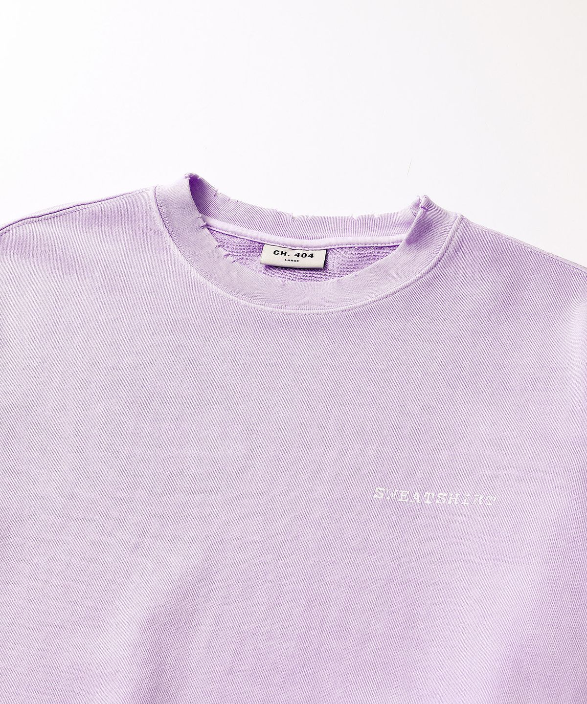 씨에이치사공사(CH.404) INSTRUCTION PIGMENT SWEATSHIRT PURPLE