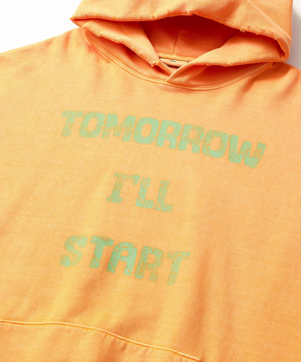 씨에이치사공사(CH.404) TOMORROW PIGMENT HOODIE YELLOW