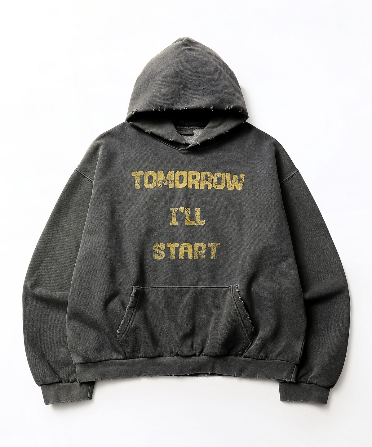 씨에이치사공사(CH.404) TOMORROW PIGMENT HOODIE BLACK
