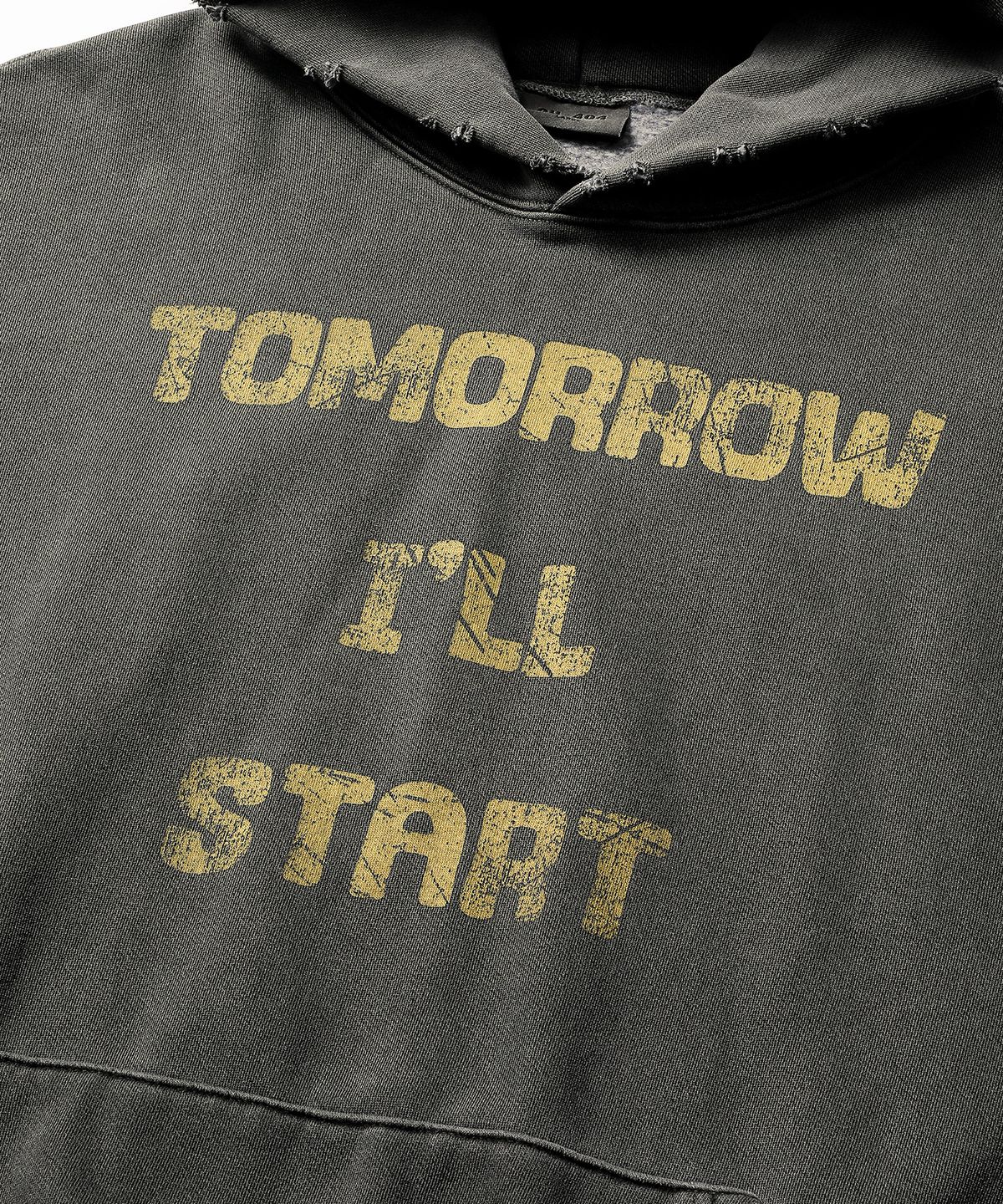 씨에이치사공사(CH.404) TOMORROW PIGMENT HOODIE BLACK