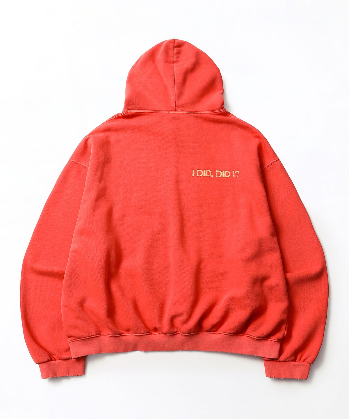 씨에이치사공사(CH.404) I DID DID I PIGMENT HOODIE RED