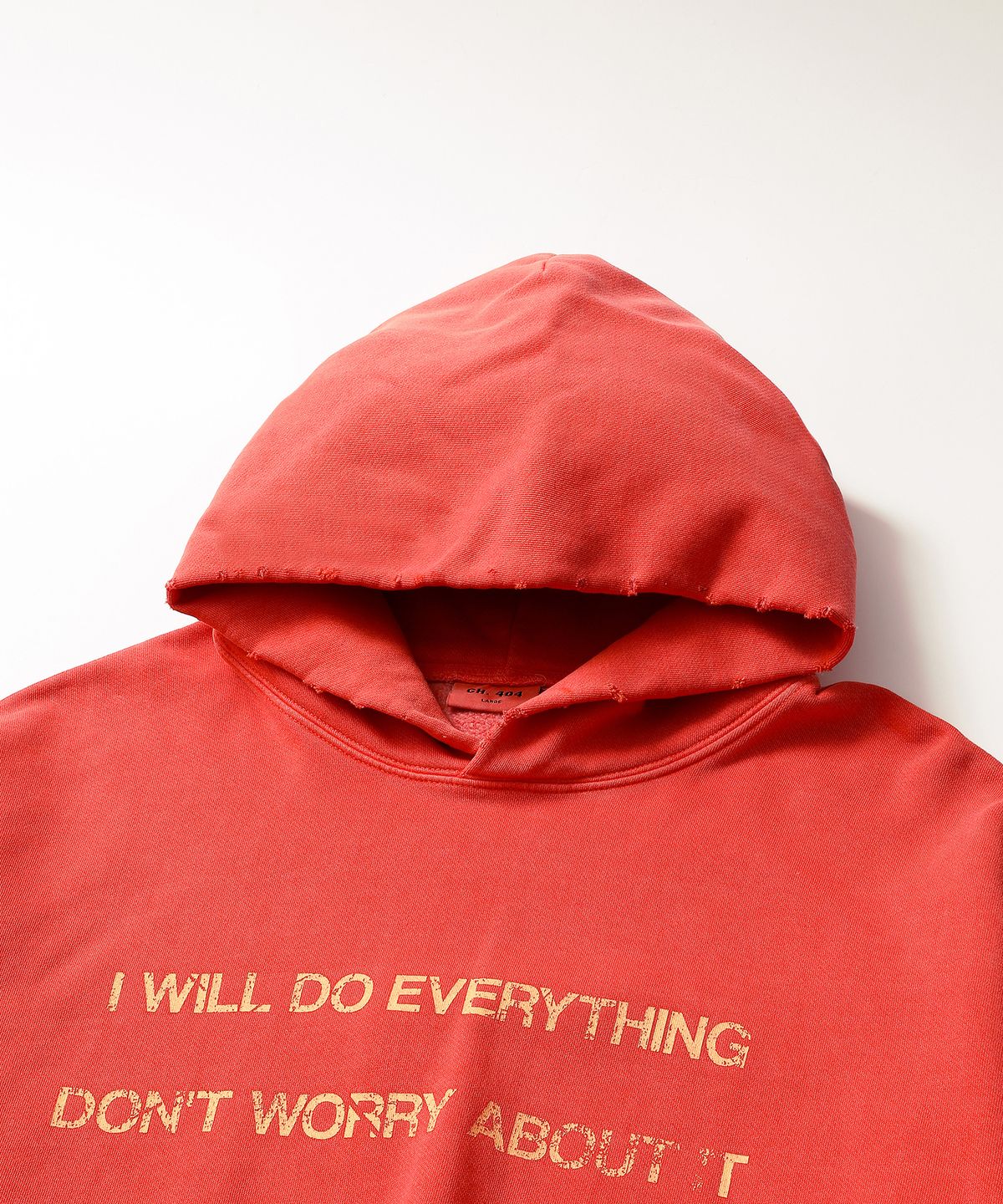 씨에이치사공사(CH.404) I DID DID I PIGMENT HOODIE RED