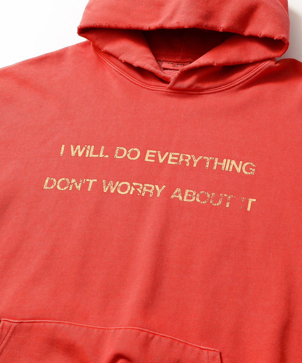 씨에이치사공사(CH.404) I DID DID I PIGMENT HOODIE RED