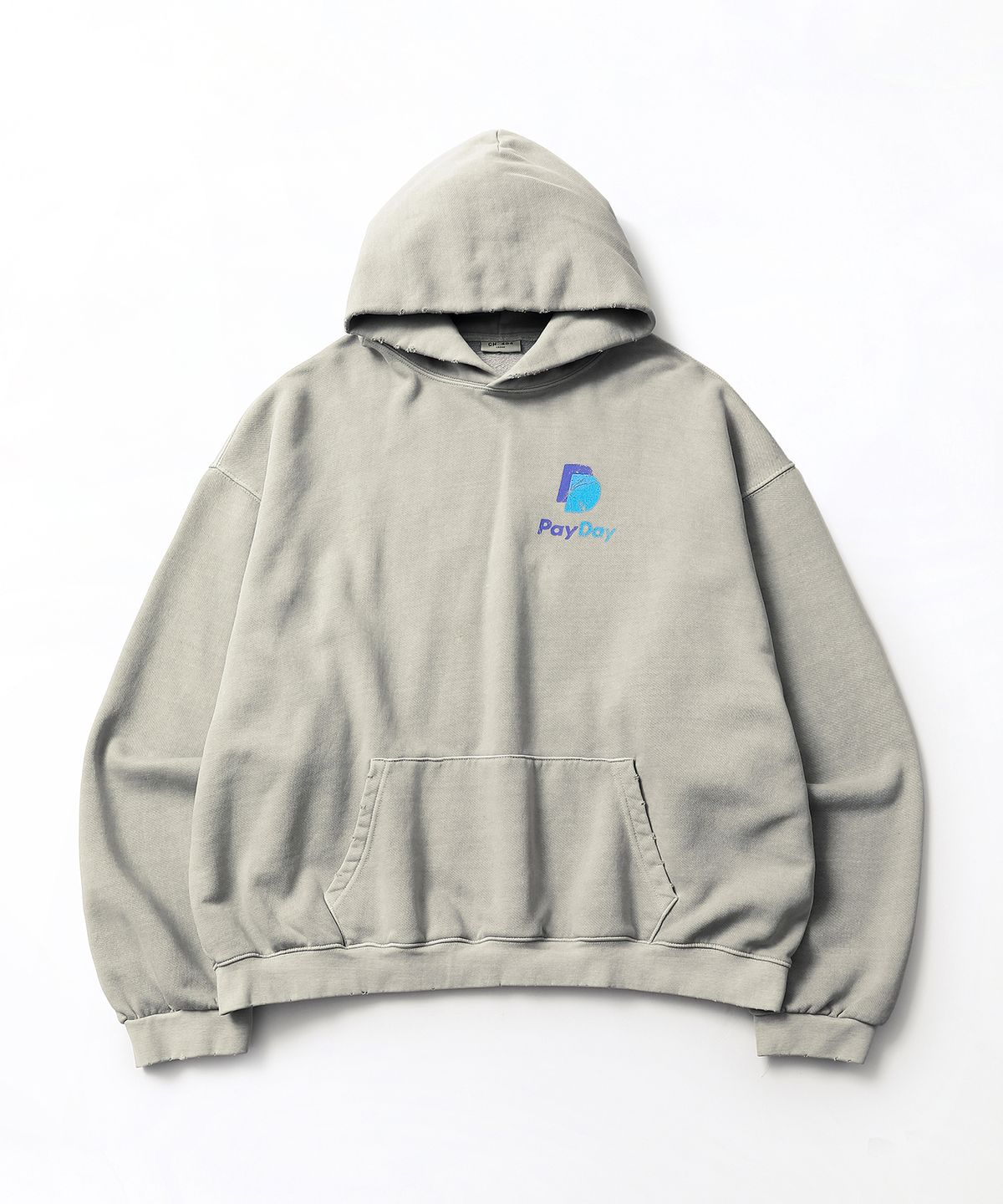 씨에이치사공사(CH.404) PAY DAY PIGMENT HOODIE GRAY