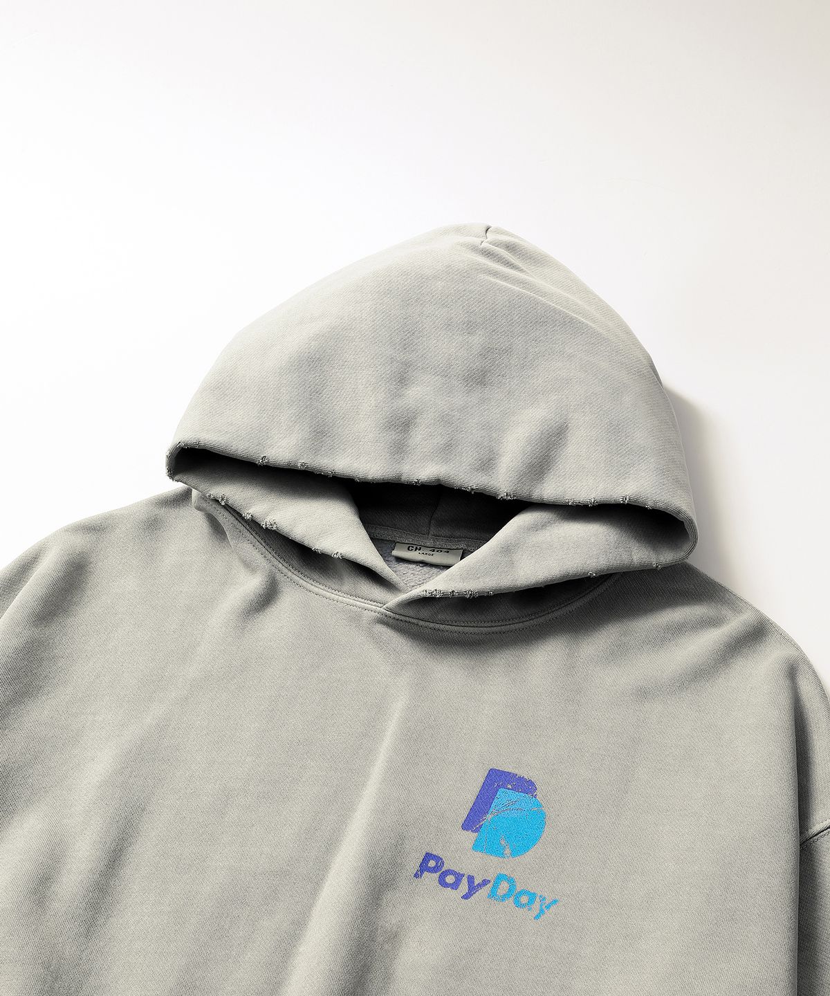 씨에이치사공사(CH.404) PAY DAY PIGMENT HOODIE GRAY