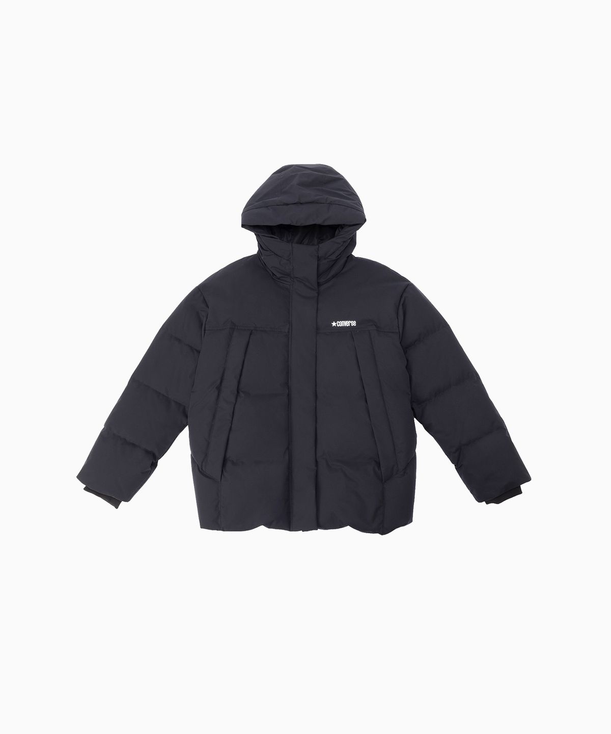 컨버스(CONVERSE) 노벨티 클린 핏 미드 다운 재킷 블랙 WCK142-023