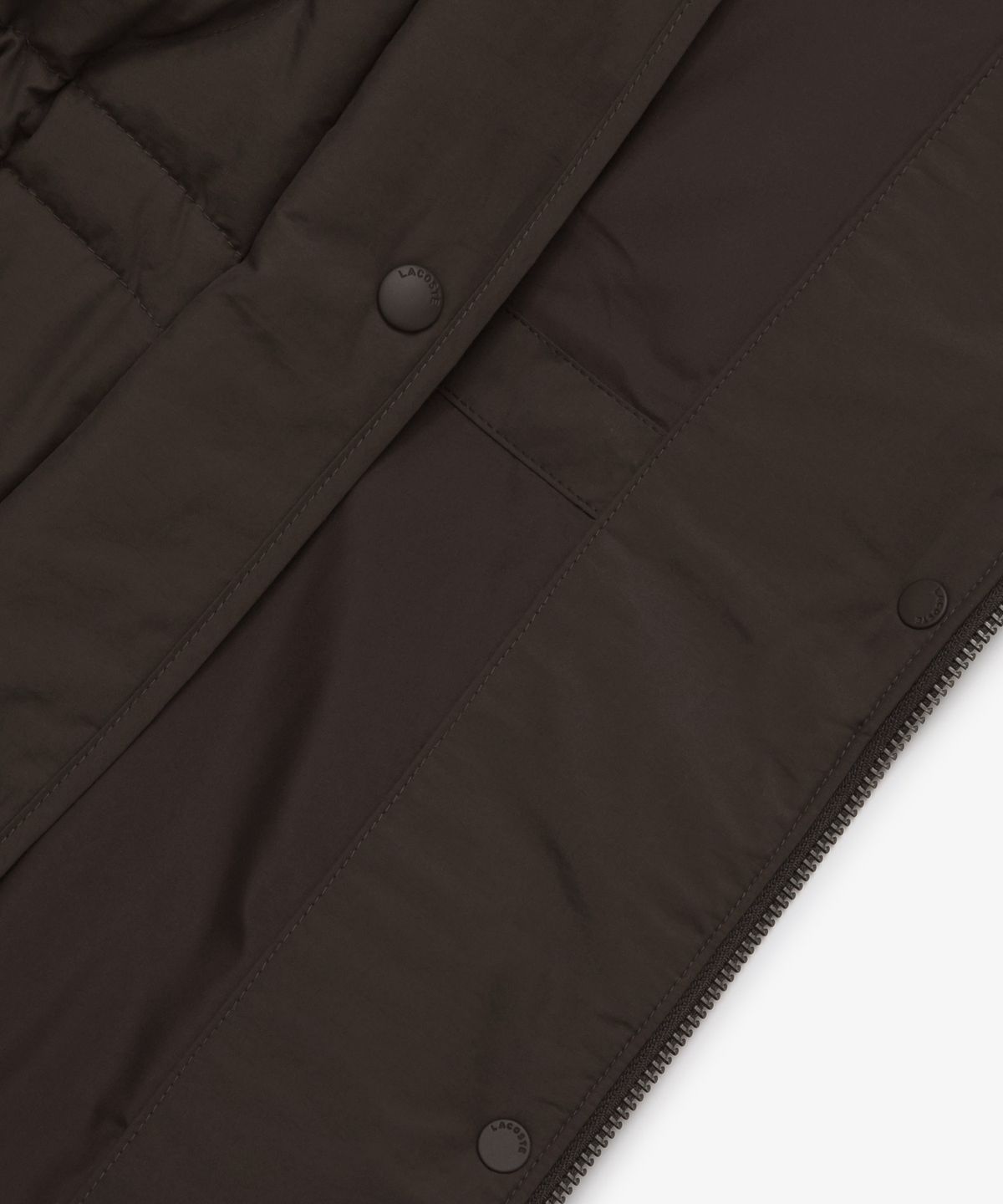 라코스테(LACOSTE) 여성 물결 퀼팅 코듀로이 카라 중힙 다운 BF536E-56N DPD