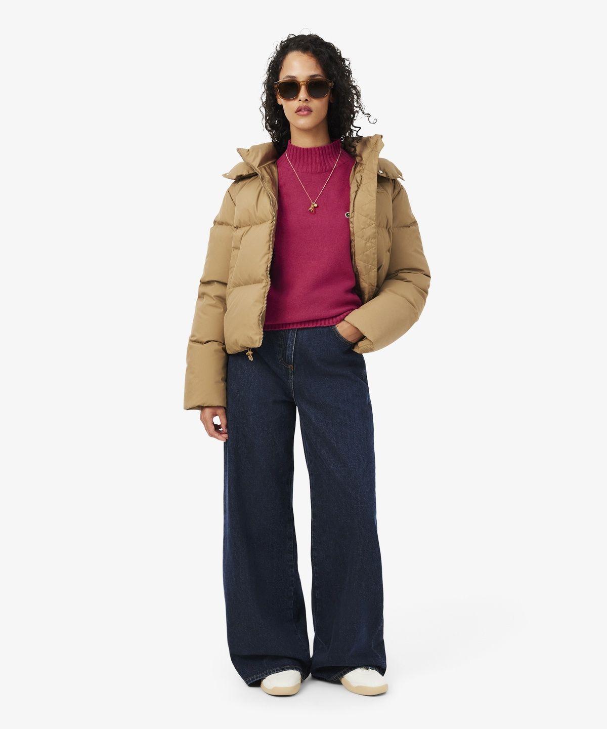 라코스테(LACOSTE) 여성 캐시미어 하이넥 스웨터 AF2548-56N JBD