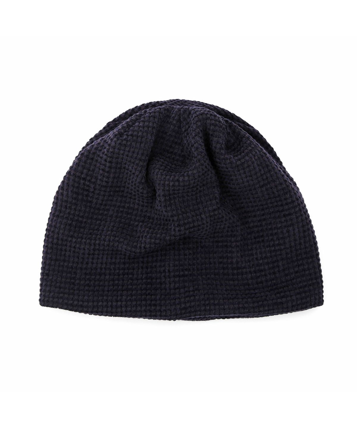 언더컨트롤(UNDERCONTROL) 모노톤 스트라이프 와플 니트 방한 숏비니 NO CUFF THICK WINTER HAT / BRUSHED BLOCK / PURPLE NAVY