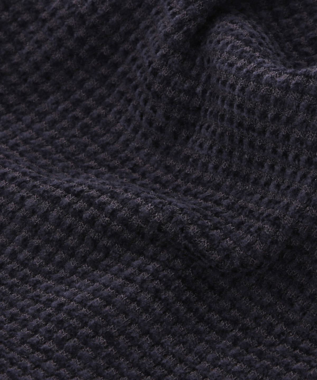 언더컨트롤(UNDERCONTROL) 모노톤 스트라이프 와플 니트 방한 숏비니 NO CUFF THICK WINTER HAT / BRUSHED BLOCK / PURPLE NAVY