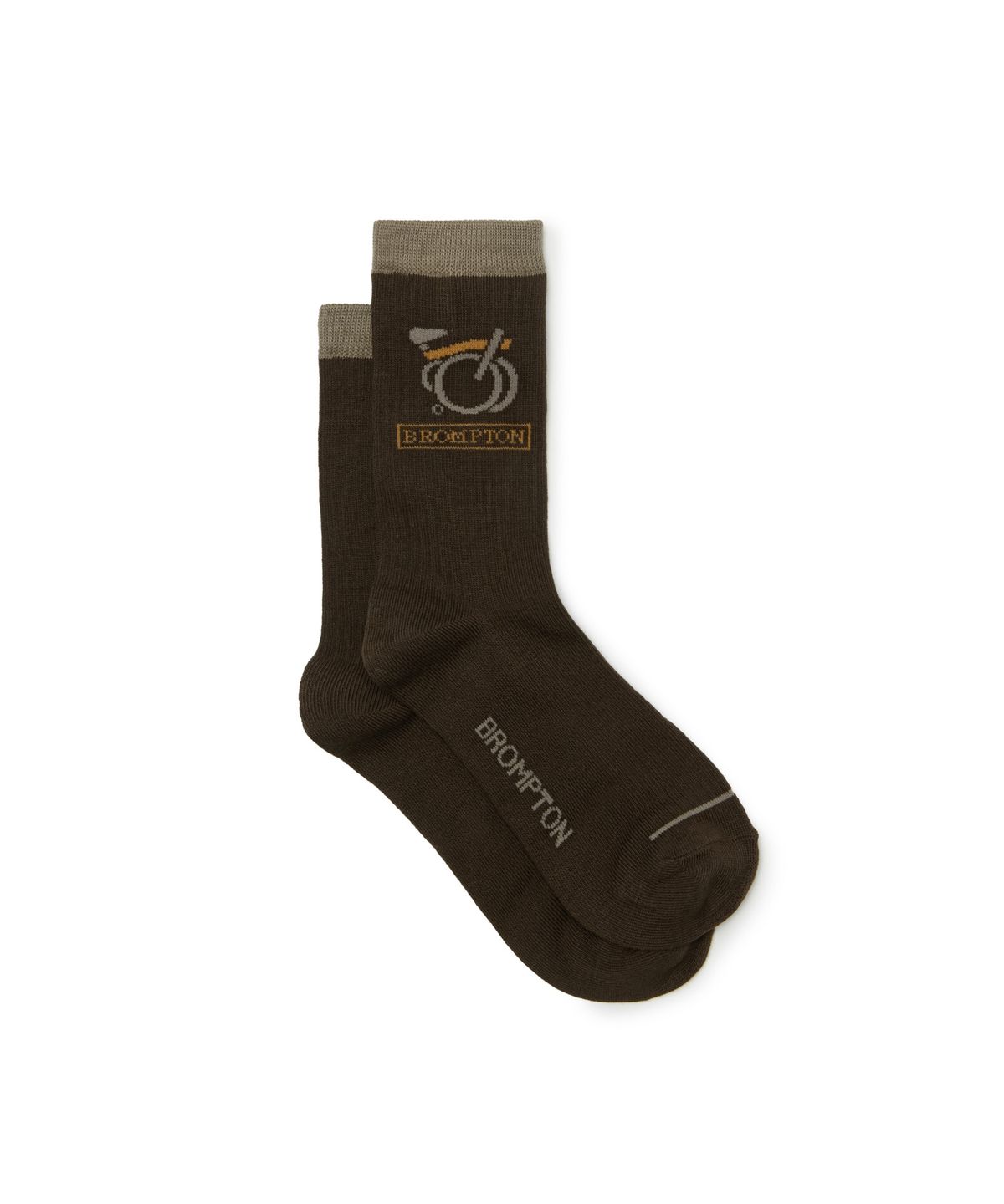 브롬톤 런던(BROMPTON LONDON) GRAPHIC SOCKS - BROWN (P265ASO120)