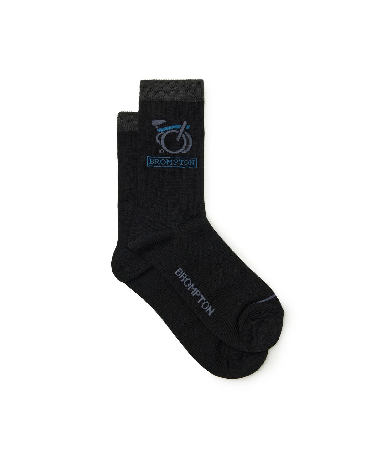 브롬톤 런던(BROMPTON LONDON) GRAPHIC SOCKS - BLACK (P265ASO120)