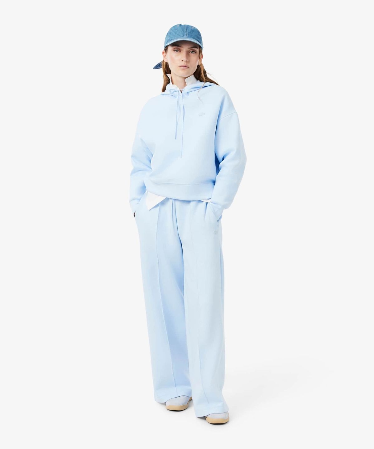 라코스테(LACOSTE) 여성  데님 백 리본 볼캡 RK8847-56N 36L