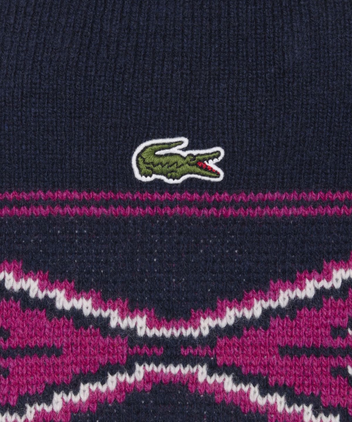 라코스테(LACOSTE) 여성 노르딕 그래픽 자카드 비니 RB9793-56N WG5