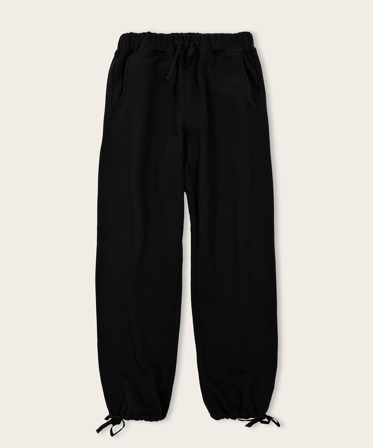 에이리(EYRI) (Unisex)릴랙스드 스웨트 팬츠_블랙